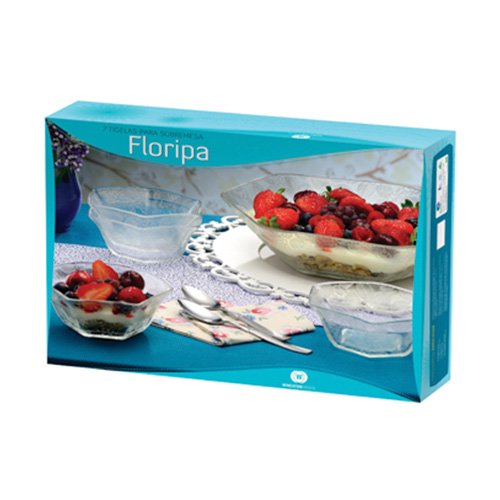 CONJ. SOBREMESA FLORIPA 4 PÇS (Cx. 4 EMB. C/ 7 PÇs) – WHEATON [0649]