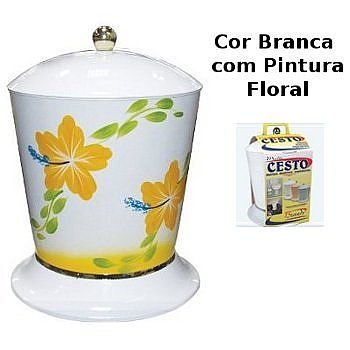 MULTICESTO BRANCO COM PINTURA FLORAL 4LTS (6PÇS) – BRANDS [BRA-079]