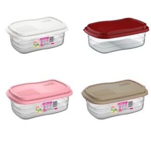 POTE RETANGULAR FREEZER/MICRO-ONDAS 330ML (12PÇS)-UNINJET