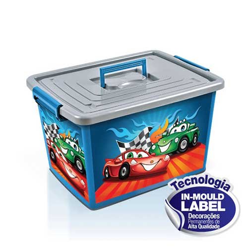 CONTAINER ORG. 35L LABEL AZUL (3 PÇs) – ARQPLAST [25247]