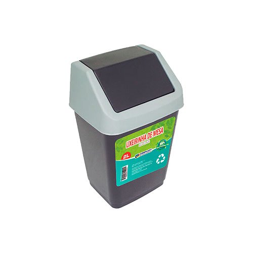 LIXEIRA DE MESA BASCULANTE 2L (12 PÇs) – ARQPLAST [25459]