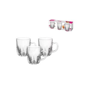 JG.CANECAS DE VIDRO FRANCE 240ML C/3 (6JGS)-INGA