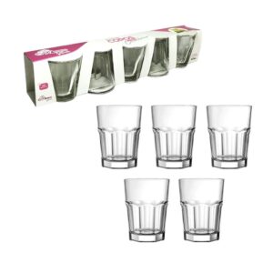 JG.COPOS DE VIDRO CASABLANCA 45ML C/5 (6JGS)-INGA