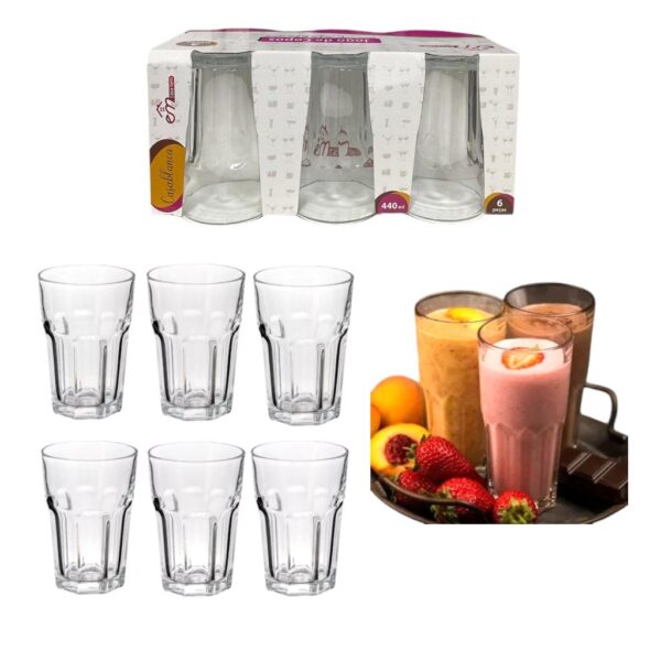 JG.COPOS CASABLANCA 440ML C/6 (4JGS)-INGA
