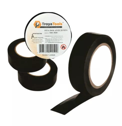 FITA ISOLANTE 20MTS C/10 (50PÇS)-CAERUS