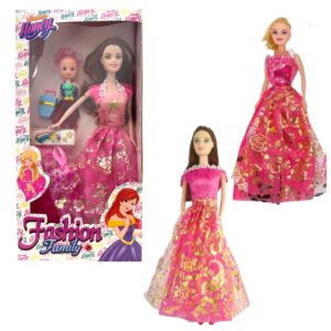 BONECA FASHION C/ACESSÓRIOS (6PÇS)-FRANCOLINO