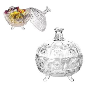 BOMBONIERE DE VIDRO BOHEMIA 390ML (6PÇS)-INGA