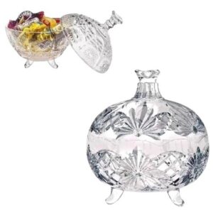 BOMBONIERE DE VIDRO ROZANA 390ML (6PÇS)-INGA