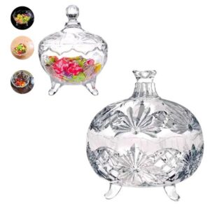 BOMBONIERE DE VIDRO ROZANA 390ML (6PÇS)-INGA