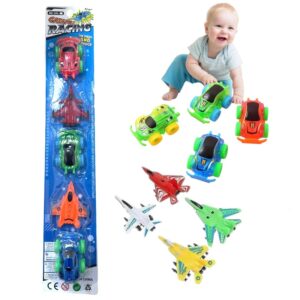 CARRO E AVIÃO RODA LIVRE (12PÇS)-FRANCOLINO
