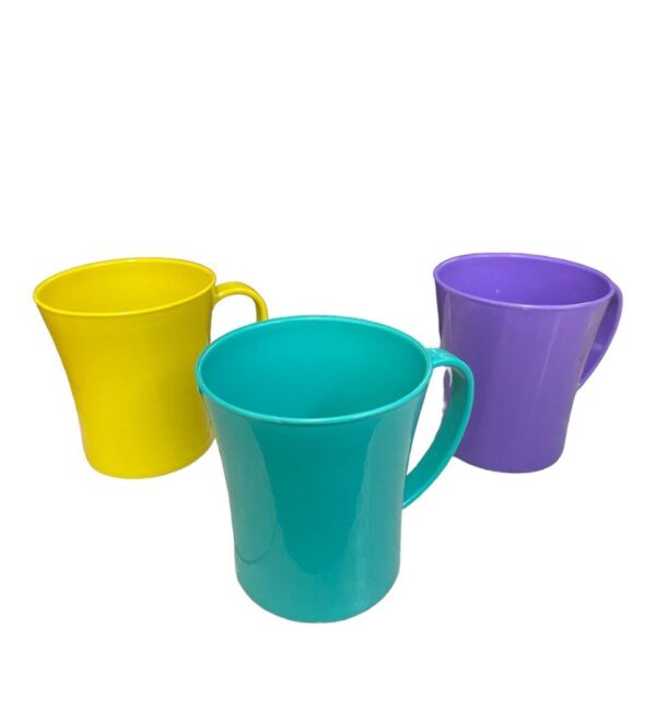 CANECA STYLO COLORIDA 500ML (24PÇS)-MEGAPLAST