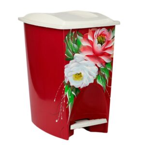 LIXEIRA 7LTS RETANGULAR DECORADA (6PÇS)-RAE PLÁSTICOS