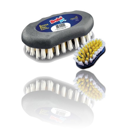 ESCOVA OVAL PLÁSTICO (24PÇS)-BRUBALAR