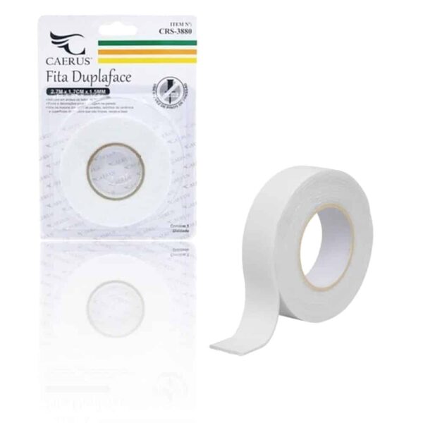 FITA ADESIVA DUPLA FACE 5MTS (24PÇS)-CAERUS
