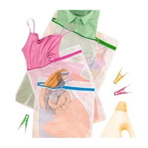 SACO P/LAVAR ROUPAS M PREMIUM HOME (12PÇS)-PLASTLEO