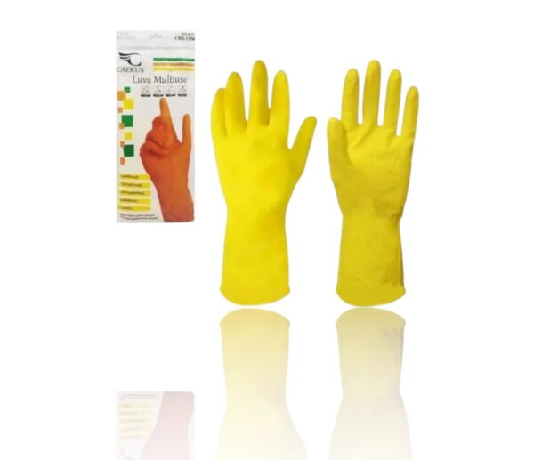 LUVA DE PLÁSTICO P/LIMPEZA (24PÇS)-CAERUS