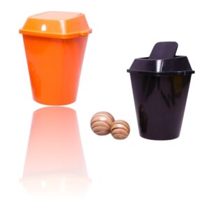 LIXEIRA 11LTS BASCULANTE COLOR (6PÇS)-HM PLAST
