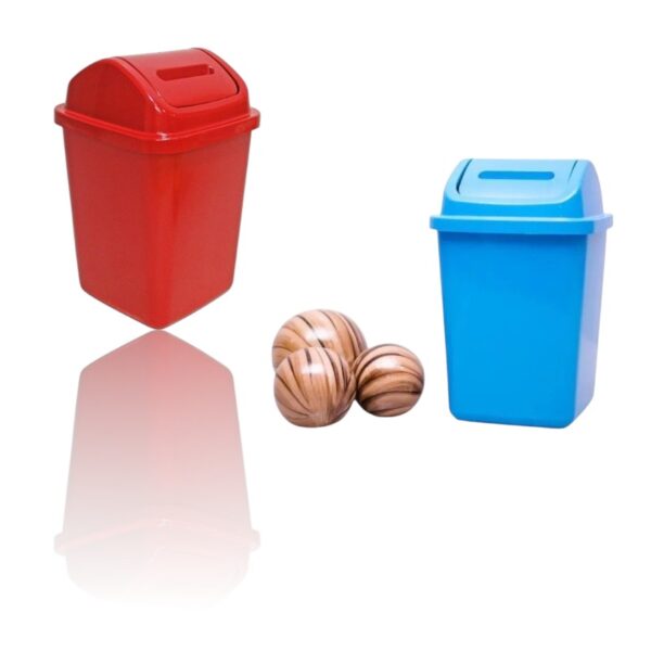 LIXEIRA 5,5LTS BASCULANTE (12PÇS)-HM PLAST