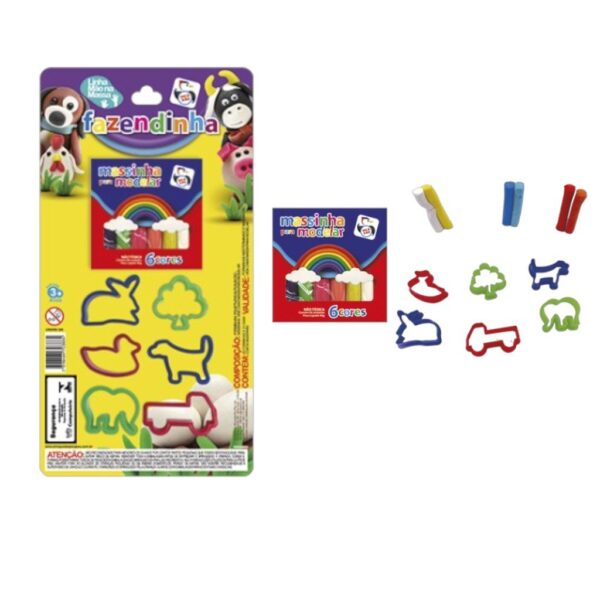 MASSINHA FAZENDINHA (12PÇS)-PICA PAU
