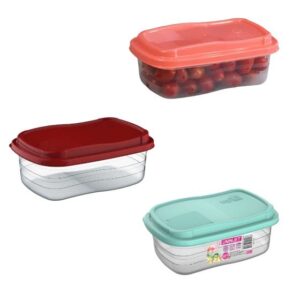 POTE RETANGULAR FREEZER/MICRO-ONDAS 330ML (12PÇS)-UNINJET