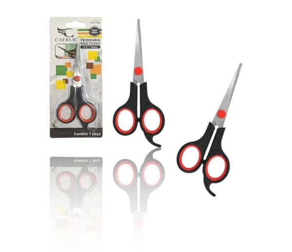 TESOURA MULTIUSO 5.5/14CM C/PONTA FINA (24PÇS)-CAERUS