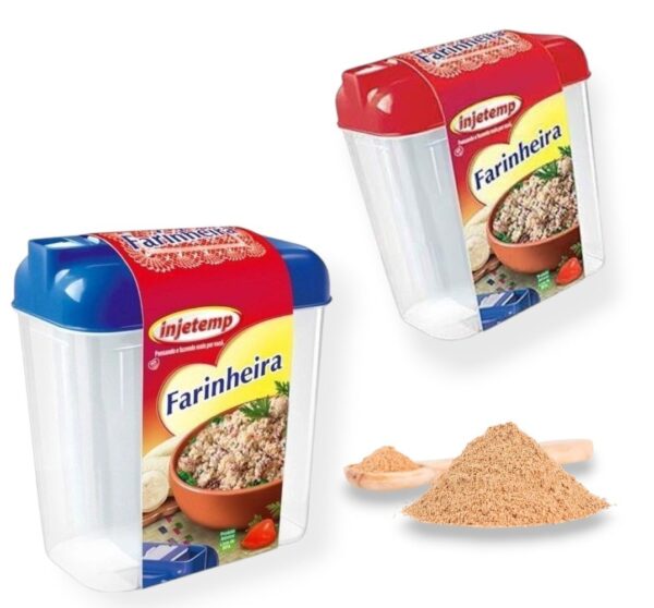 PORTA FARINHA 1LT (12PÇS)-INJETEMP