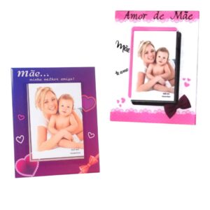 PORTA RETRATO DE VIDRO MÃE MELHOR AMIGA 10X15CM (12PÇS)-JAVICK