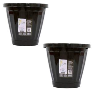 VASO Nº35 C/PRATO PRETO (3PÇS)-UNINJET