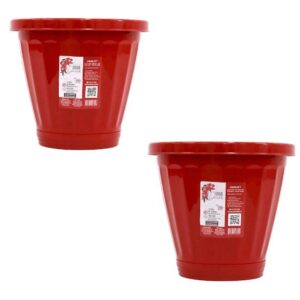 VASO Nº28 C/PRATO VERMELHO (6PÇS)-UNINJET