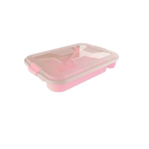 ORGANIZADOR TALHER C/TPA E TRAVA ROSA (6PÇS)-UNINJET