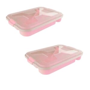 ORGANIZADOR TALHER C/TPA E TRAVA ROSA (6PÇS)-UNINJET