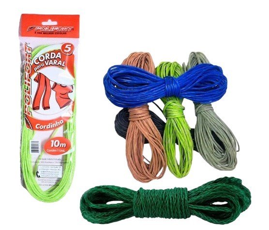 VARAL NYLON N°5 CORDINHA C/1(50PÇS)-POLIFORT