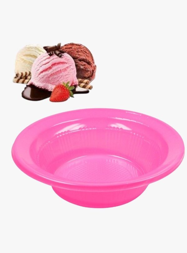 PRATO FUNDO 12CM ROSA 100X10-TRIK TRIK