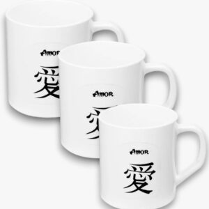 CANECA SÍMBOLO JAPONÊS 450ML (24PÇS)-PLASNORTHON