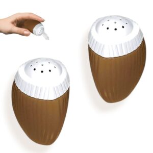 SALEIRO DE MESA MODELO COCO MARROM (24PÇS)-INJETEMP