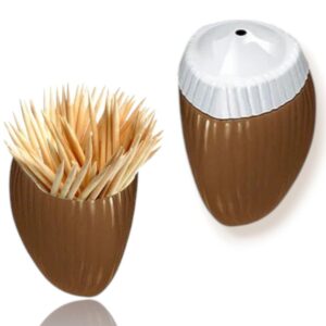 PALITEIRO DE MESA MODELO COCO MARROM (24PÇS)-INJETEMP