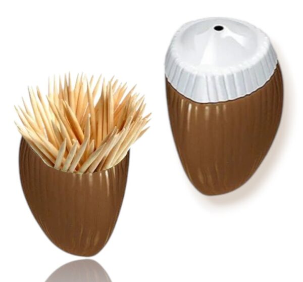 PALITEIRO DE MESA MODELO COCO MARROM (24PÇS)-INJETEMP