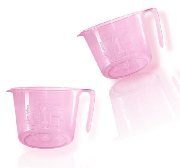 MEDIDORA C/ALÇA 1,0LT ROSA (12PÇS)-INJETEMP