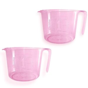 MEDIDORA C/ALÇA 1,0LT ROSA (12PÇS)-INJETEMP