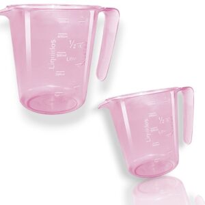 MEDIDORA C/ALÇA 500ML ROSA (24PÇS)-INJETEMP