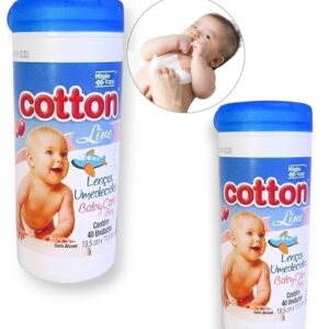 LENÇO BABY CARE BOY POTE40 AZUL (FD12)-COTTON LINE