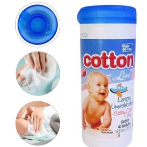 LENÇO BABY CARE BOY POTE40 AZUL (FD12)-COTTON LINE