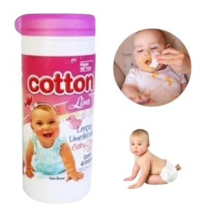 LENÇO BABY CARE GIRL POTE40 ROSA (FD12)-COTTON LINE