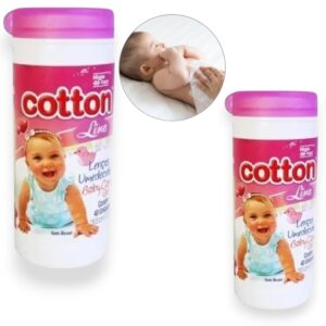 LENÇO BABY CARE GIRL POTE40 ROSA (FD12)-COTTON LINE