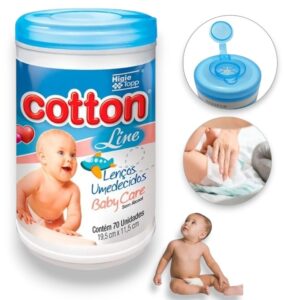 LENÇO BABY CARE BOY POTE70 AZUL (FD12)-COTTON LINE
