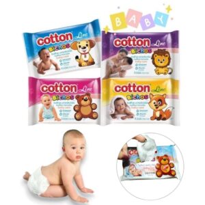 TOALHAS BABY CARE BICHOS (CX C/12)-COTTON LINE