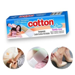CURATIVO TRANSPARENTE 10UN (CX120)-COTTON LINE