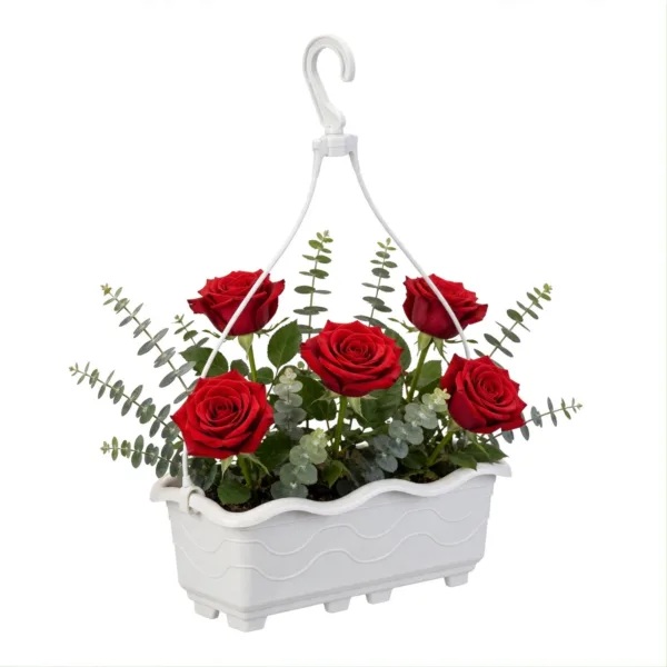 FLOREIRA DE PENDURAR MÁRMORE 1,5LTS (12PÇS)-INJEPLASTEC