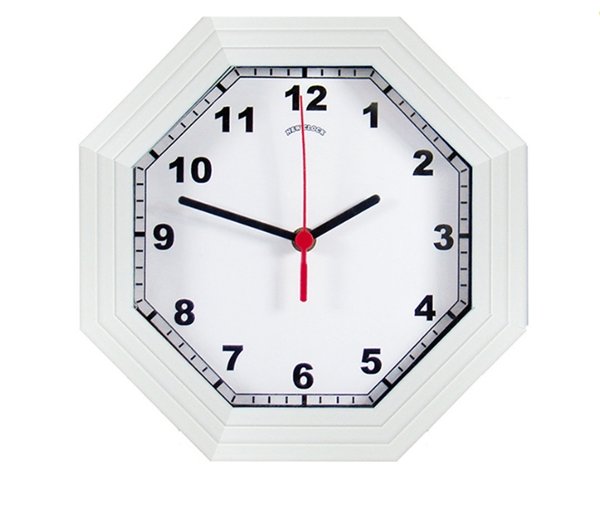 RELOGIO OITAVADO MADEIRA BRANCO (3PÇS) – BRANDS [BRA-084]