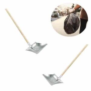 PÁ DE LIXO CABO LONGO METAL 60CM (DÚZIA)-CABEKLA